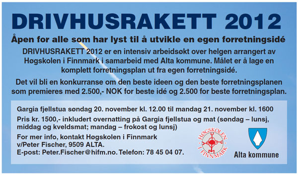 Annonse for drivhusraketten Annonse for drivhusraketten