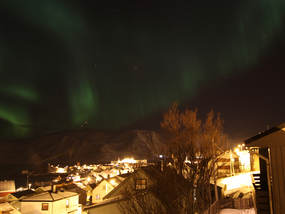 nordlysbilde tatt fra presteheia