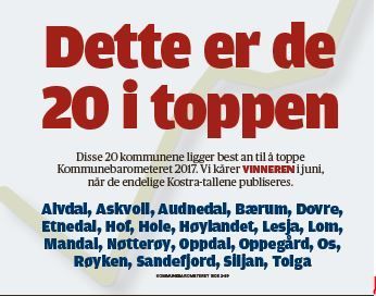 Forsiden av Kommunal Rapport 30. mars 2017 Forsiden av Kommunal Rapport 30. mars 2017
