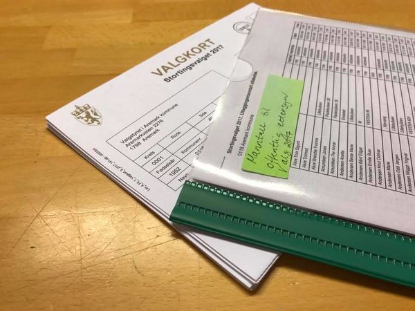 Valgkort