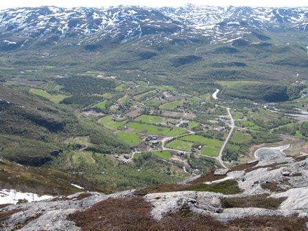 Utsiktsbilde mot Kviby
