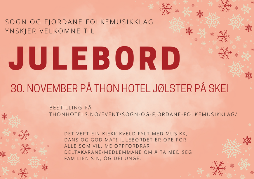 Invitasjon til julebord 2