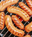 sausage; object on a white background