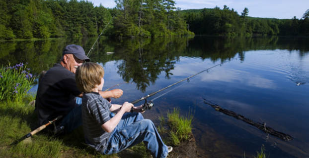grandfather and grandson fishing 1
