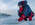 Girl wearing insulating primaloft jacket ice fishing with mormyshka ----Jente med isolerende jakke i primaloft fisker p� isen med mormyshka