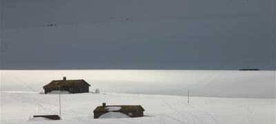 Hytter i høyfjell (Meisalfjellet vinter)