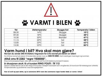 Varmt i bilen