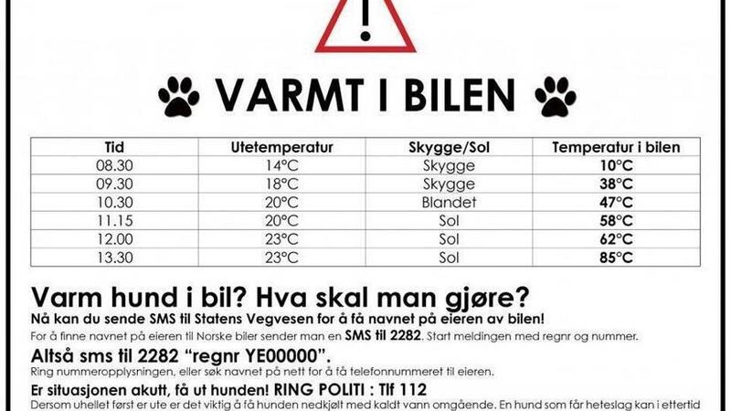 Varmt i bilen