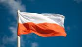 Polsk flagg på stang