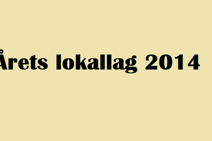 Årets lokallag 2014