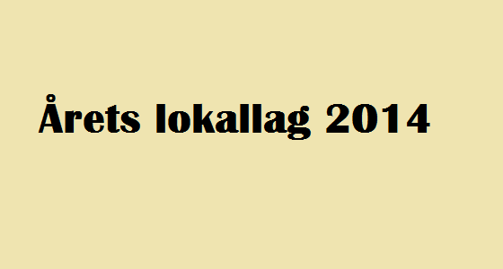 Årets lokallag 2014