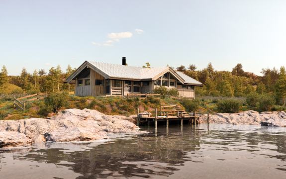 Hedda designhytte utvendig LV410