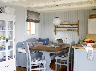 (Multiple values)Hytte, KrÃ¥kerÃ¸y, sommer, sjÃ¸, borddekking, interiÃ¸r,