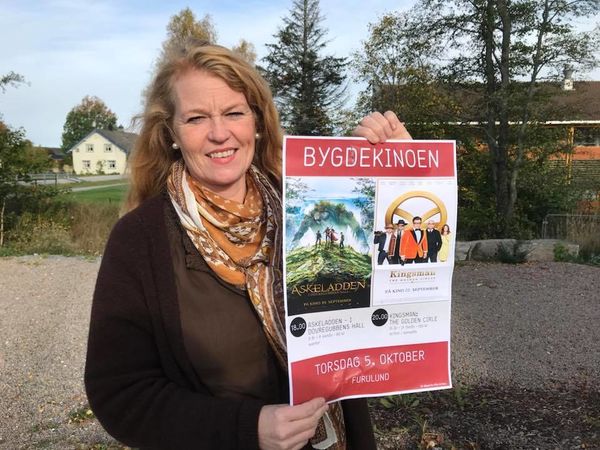 Cathrine og kinoplakat
