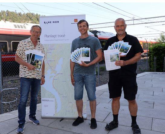 Planleggere fra Fellesprosjektet, fra venstre: Vidar Rolfsrud, Tor B. Nilsen og Börje Karlsson.