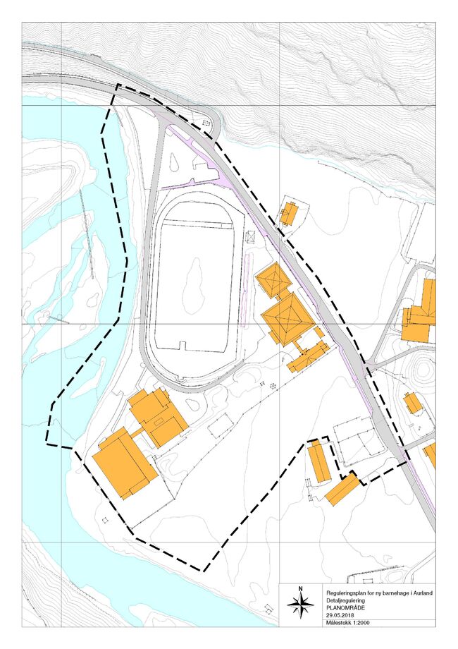 Planavgrensing detaljregulering for ny barnehage