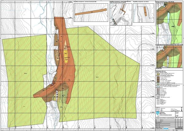 Bilde av plankartet reguleringsplan for Myrdal stasjon