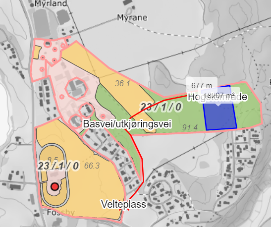 Kart hogst Fossbyåsen