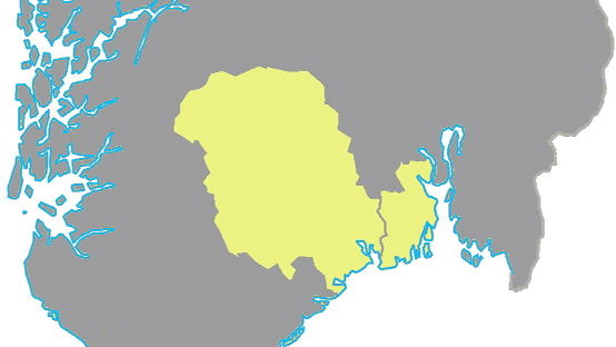 Telemark og Vestfold kart