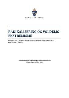 Radikalisering og voldelig ekstremisme -forside til håndbok