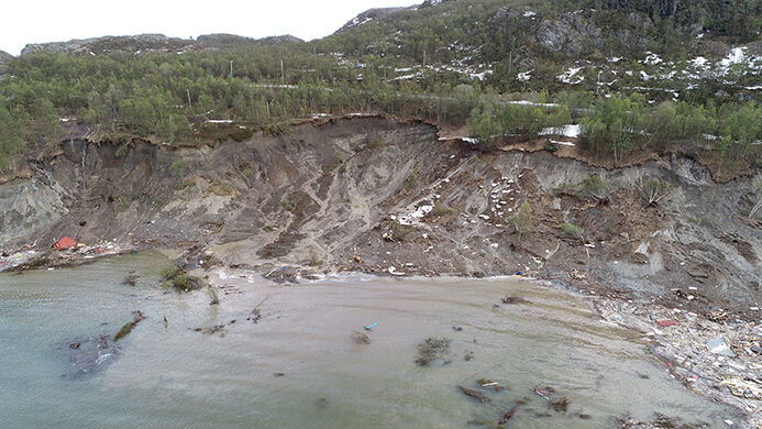 oversiktsbilde Kråknes. Foto: NVE oversiktsbilde Kråknes. Foto: NVE