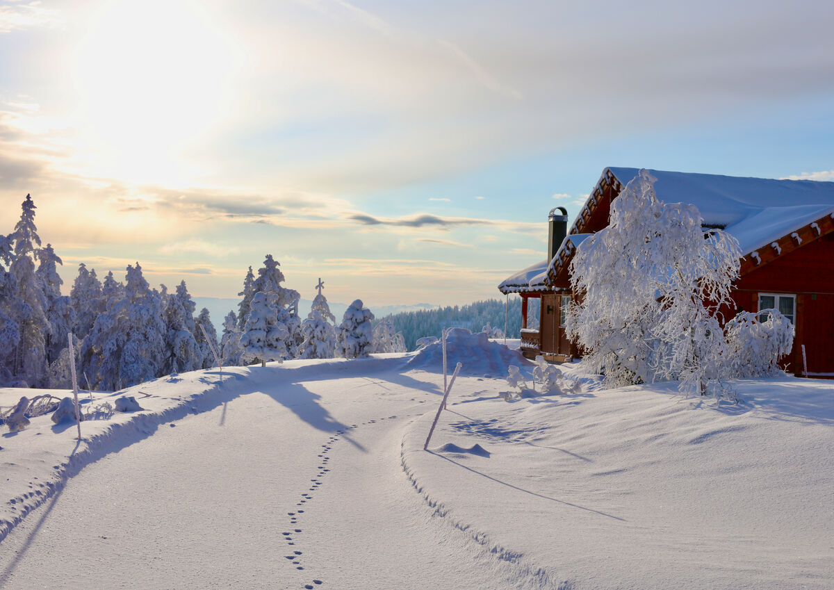 Vinter hytte Ble
