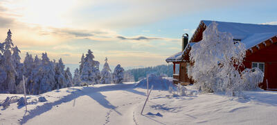 Vinter hytte Ble