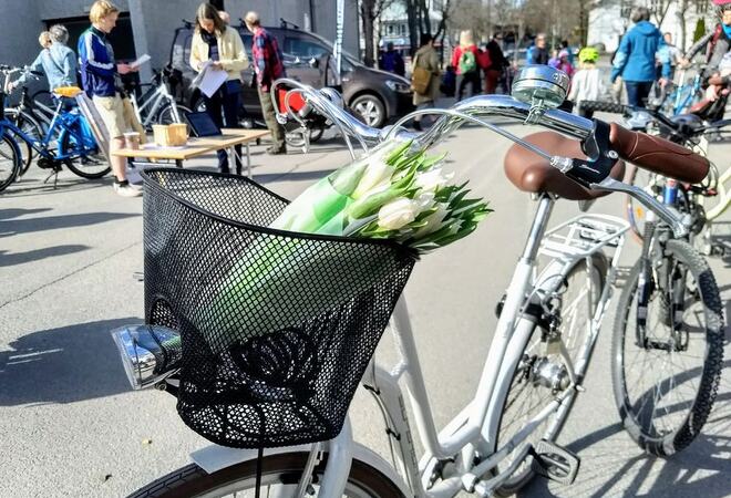 Fra sykkeldagen i Ås 2018. Foto: Ellen Margrete Ceeberg, Ås kommune