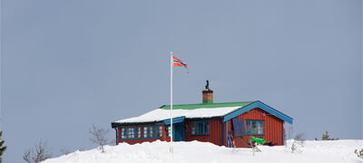 Hytte vinter