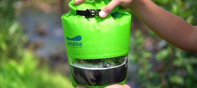 Vaskemaskin 3 Scrubba wash bag MINI - in use outdoors 3