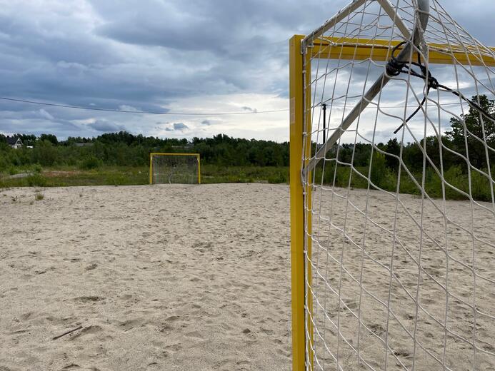 Sandhåndballbanen til BUL på Breverud Sandhåndball
