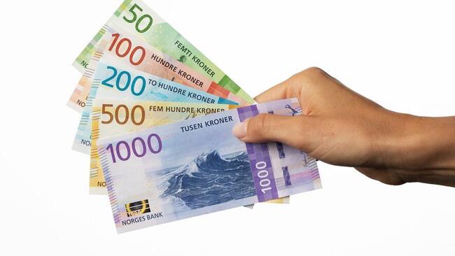 Penger sedler Norges Bank