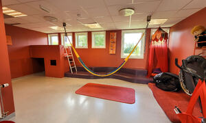 Det røde rommet, et av aktivitetsrommene i allaktivitetshuset