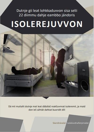 Forside av samisk brosjyre om isolasjon