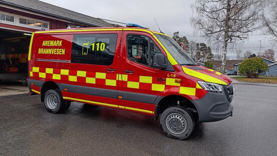 Ny brannbil. Fotograf: Aremark kommune