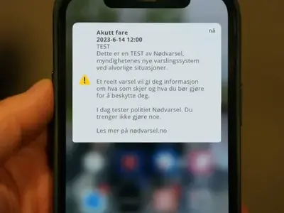 Illustrasjon: Test av nødvarsel