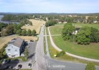 Aremark rådhus, dronebilde