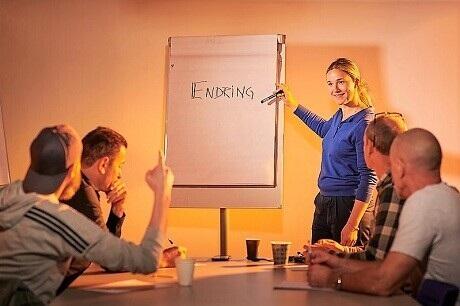 Bilde fra møte ved friomsorgskontor