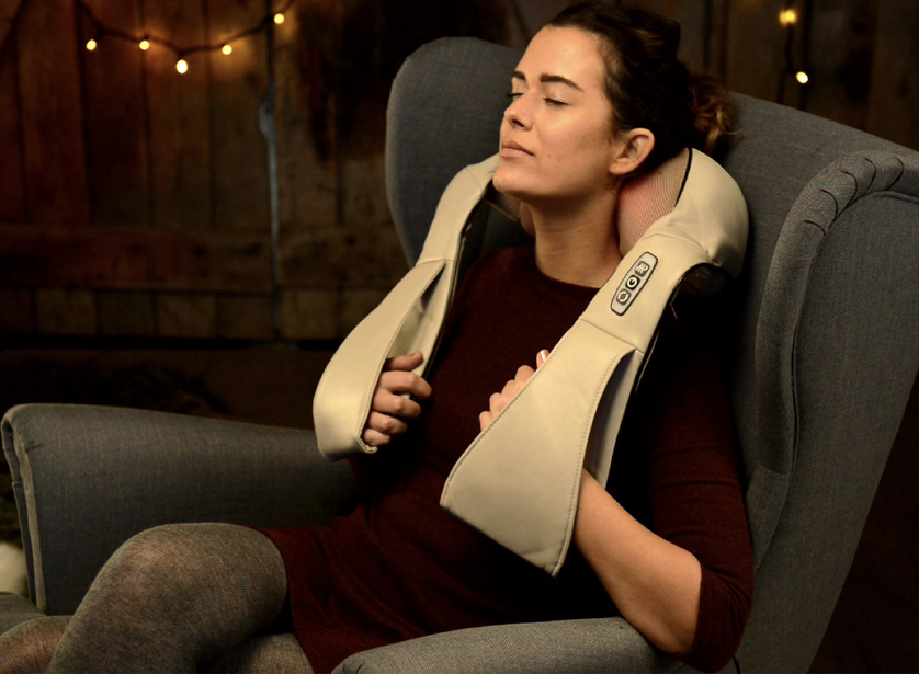 Hva med å gi mor litt spa-tid med en massasjepute med varmefunksjon for nakke og skuldre? Foto: Biltema