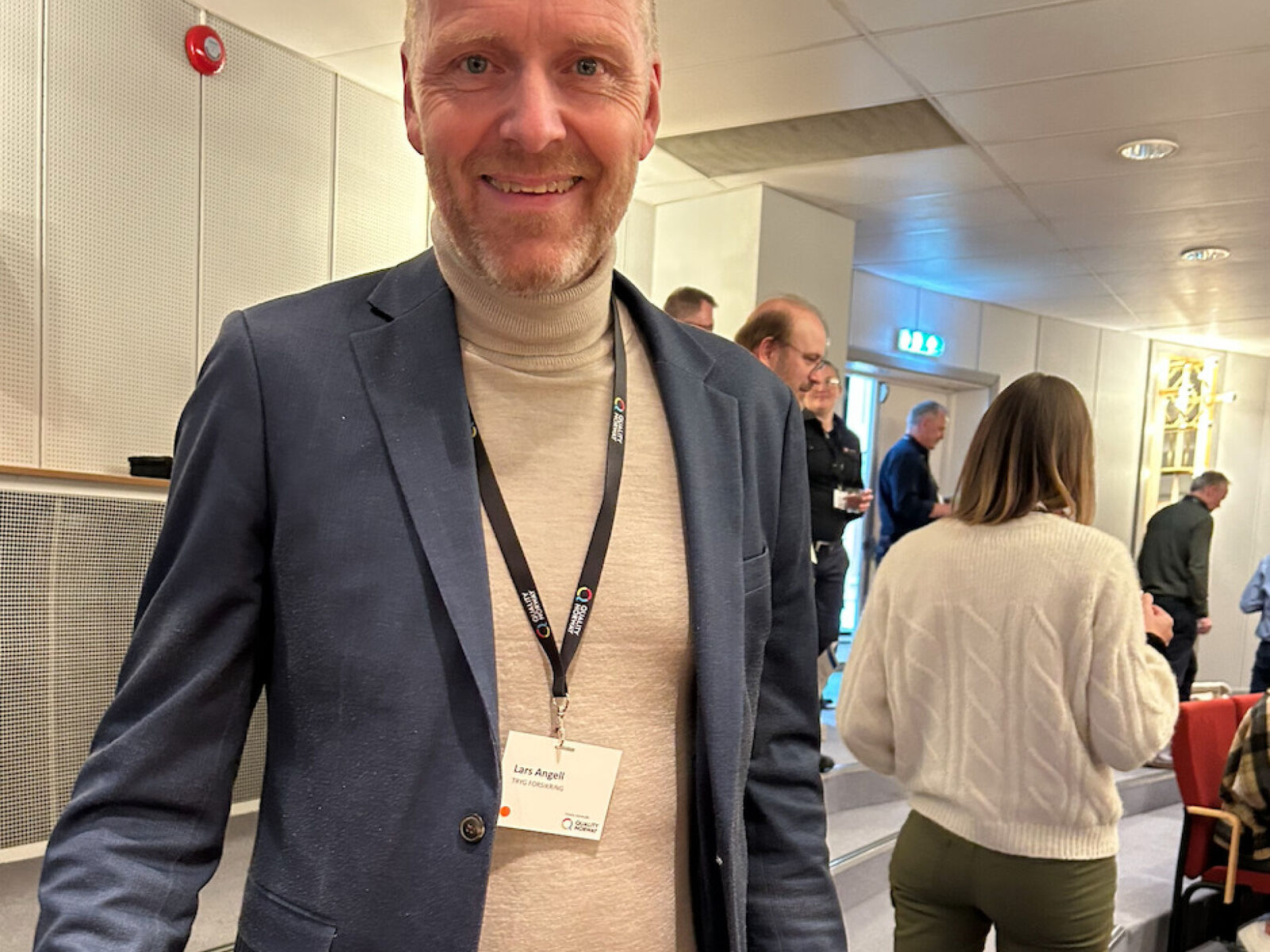 Lars Angell i forebyggingsavdelingen til Tryg, har sett bærekraftlyset. Foto: Monica Røhr-Staff