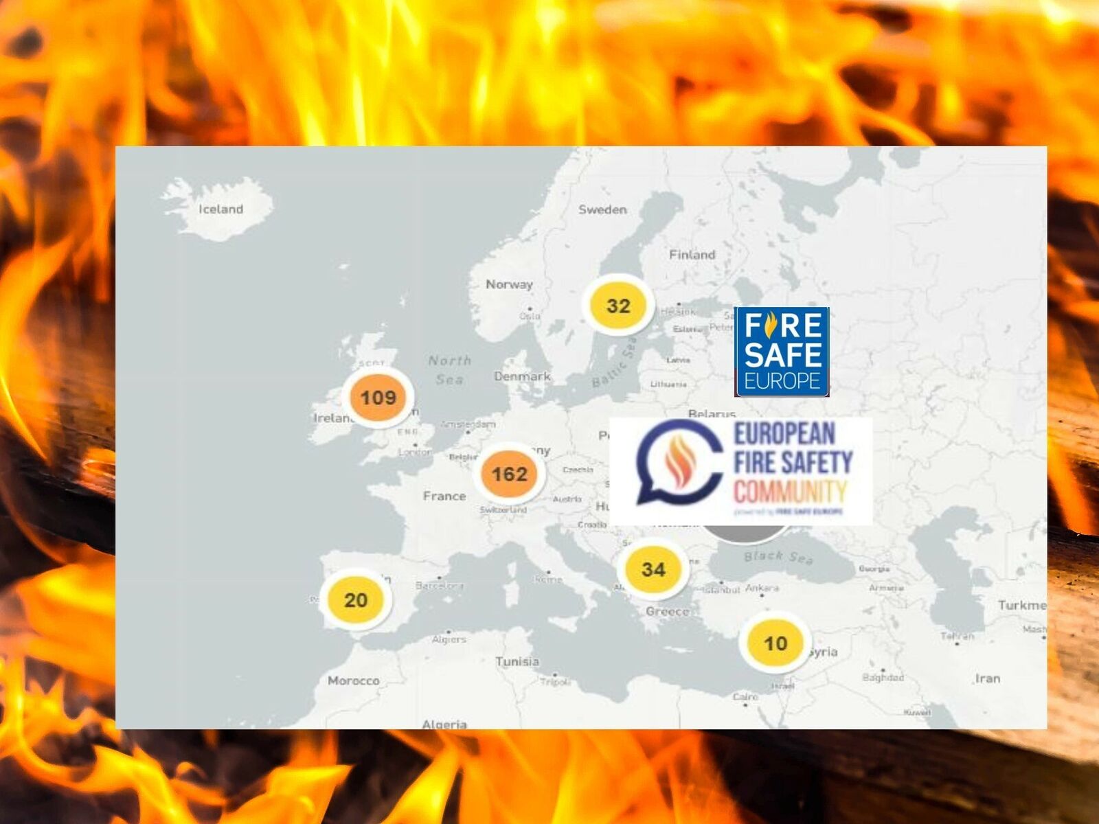 Fire Safe Europe lanserte European Fire Safety Community i 2019 - et forum for utveksling av kunnskap og erfaringer når det gjelder brannsikkerhet i bygninger. 