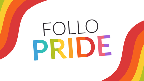 Follo Pride logo i regnbuefarger