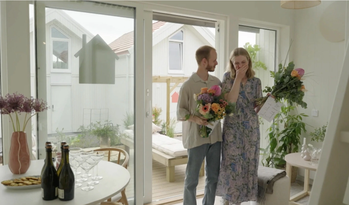 Helene Svaland Johansen og Henrik Heika Wiik vant årets sesong av «Sommerhytta». Foto: TV2