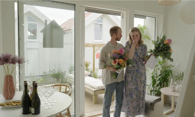 Helene Svaland Johansen og Henrik Heika Wiik vant årets sesong av «Sommerhytta». Foto: TV2