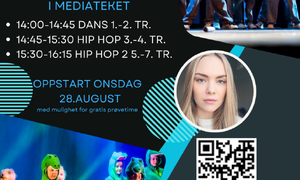 Plakat for dansetilbudet på kulturskolen i Ås.