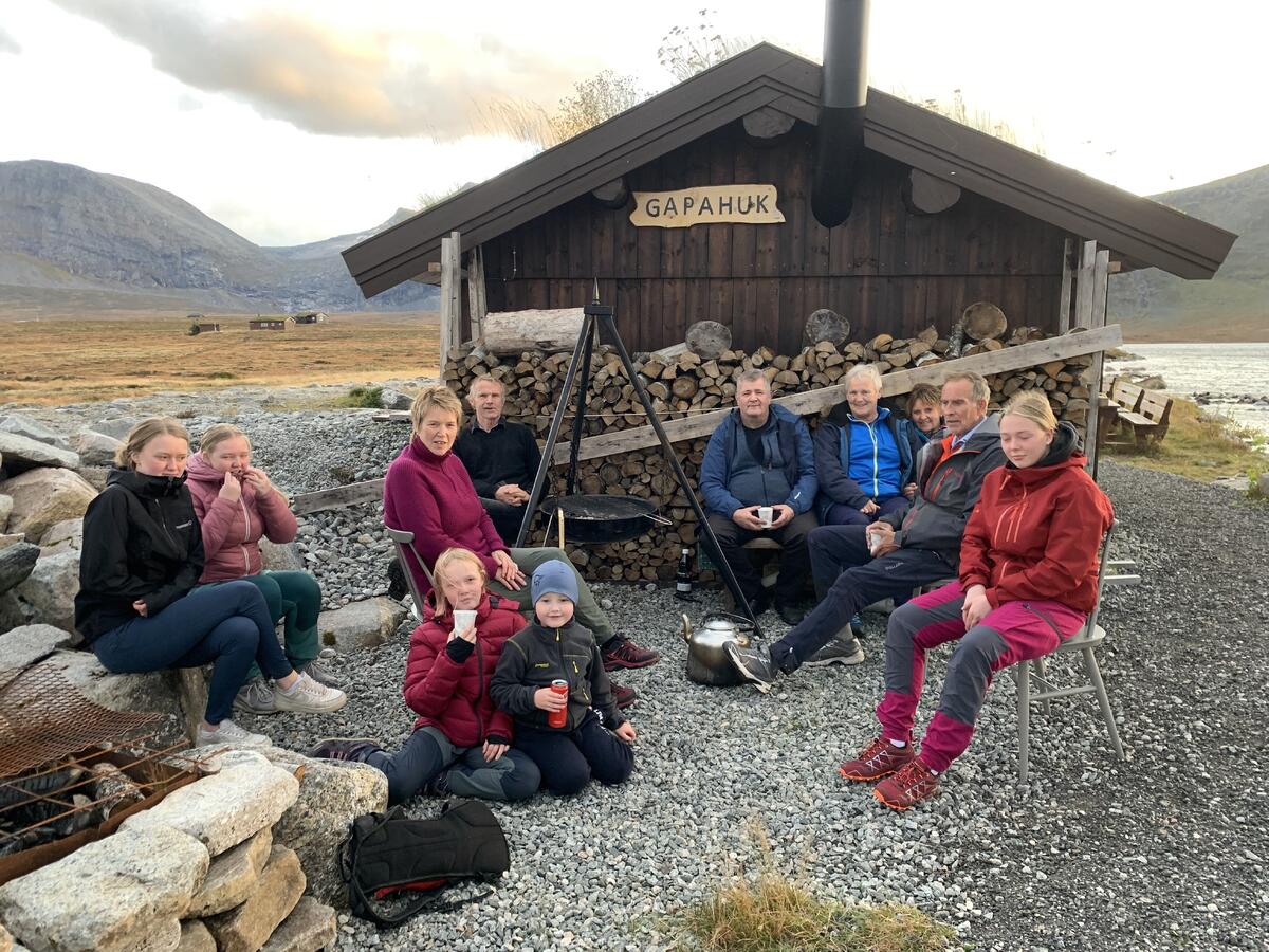 Gapahuken - populært samlingssted for hytte- og fjellfolk på Meisalfjellet i Romsdal.