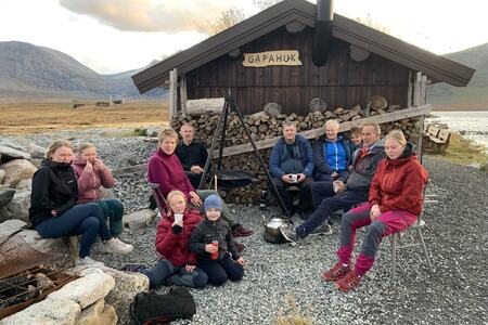 Gapahuken - populært samlingssted for hytte- og fjellfolk på Meisalfjellet i Romsdal.