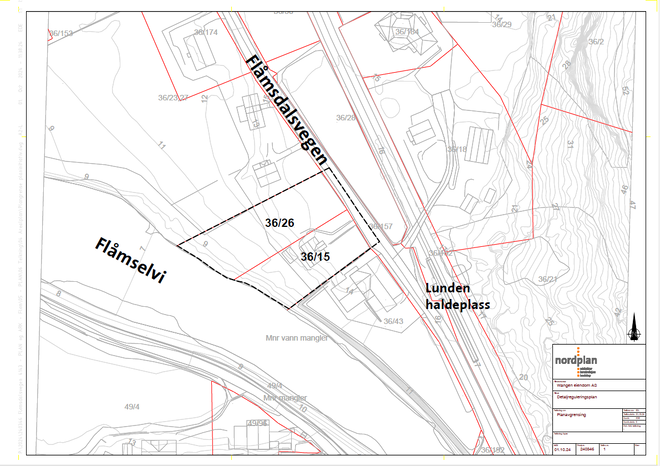 Kart over Flåmsdalsvegen 43