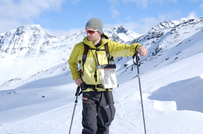I Jotunheimen vest er det hardt tidlig på dagen, men mange finner fortsatt fine områder med pudder og slush litt utpå dagen. Foto: Jasemin Folvik