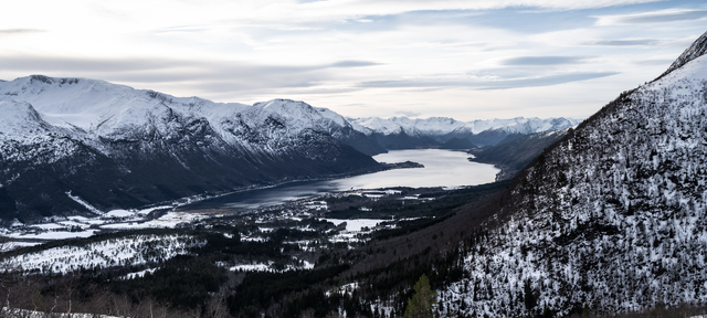 Mindre snø enn normalt har konsekvenser utover dårlig skiføre. Bilde fra Åndalsnes i februar i år. Foto: Vilde Jagland/MET